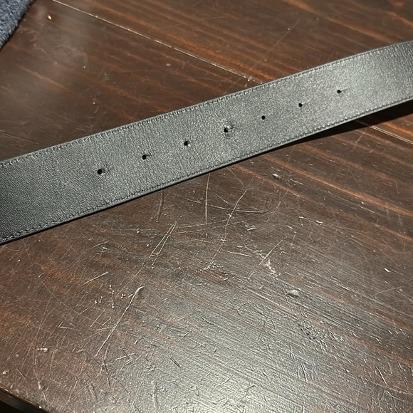 TORY BURCH 1.5" MILLER PEBBLED POWDER-COATED BELT - BLACK - XS - Picture 7 of 7